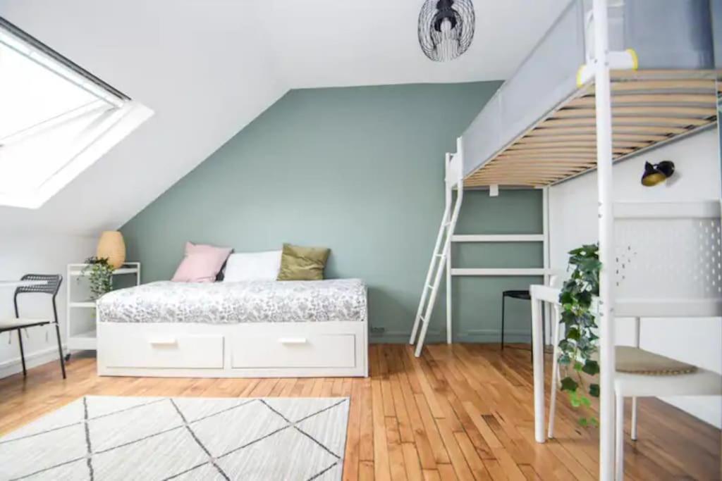 Disponible - Appartement Entier - 10Mn Rer B Aeroport Cdg - Paris Gare Du Nord, T11 Express, Le Bourget, Tout Equipe, Netflix Gratuit, 3 Personnes, 4Eme Etage, Escaliers, Parc Des Expositions, Parking Rue Gratuit Apres 19H Дранси Экстерьер фото